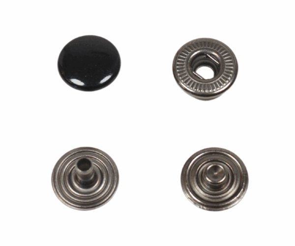 Pressions simple 12 mm noir