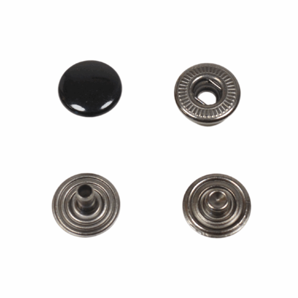 Pressions simple 12 mm noir