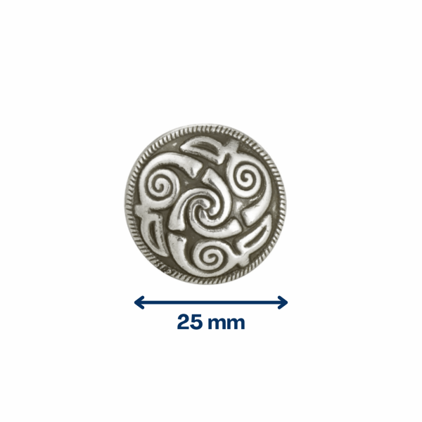 Concho spirale pour cuir