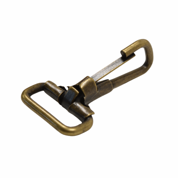 Mousqueton à ressort – Vieux Laiton – 11460