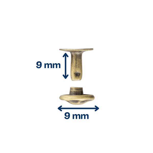 Rivets vintages tailles moyennes pour cuir – Tandy Leather