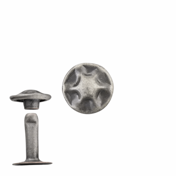 Grands rivets vintages pour cuir antique nickel- Tandy Leather