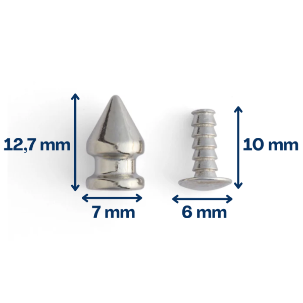 Rivet “pointe” nickel (petit)