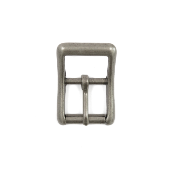 Boucle à rouleau et passant – Vieil argent – 25 mm – 1560-09