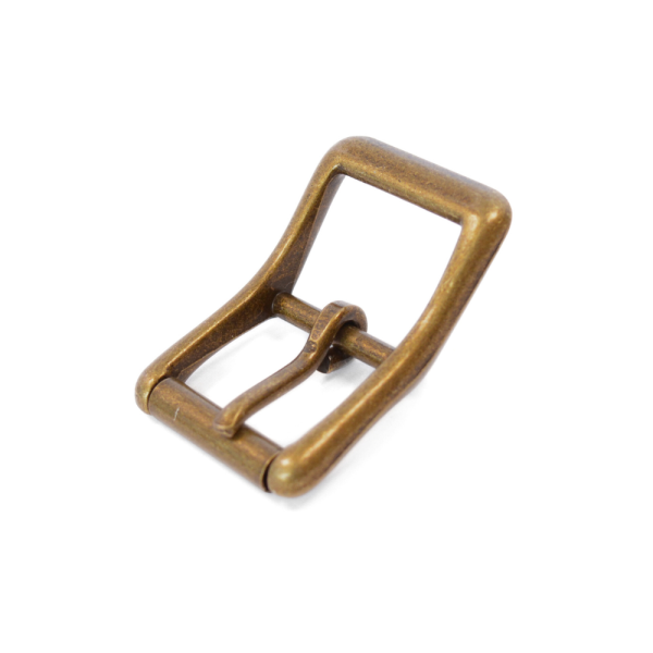 Boucle à rouleau et passant – Vieux laiton – 25 mm – 1560-21