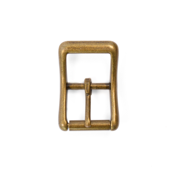 Boucle à rouleau et passant – Vieux laiton – 25 mm – 1560-21