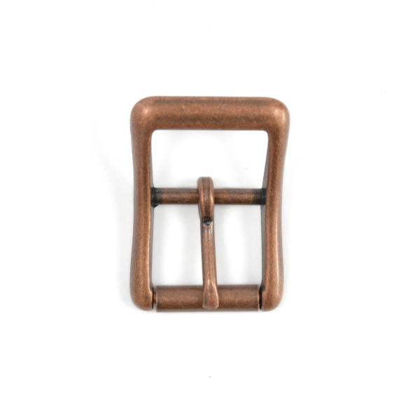 Boucle à rouleau et passant – Vieux cuivre – 25 mm – 1560-22
