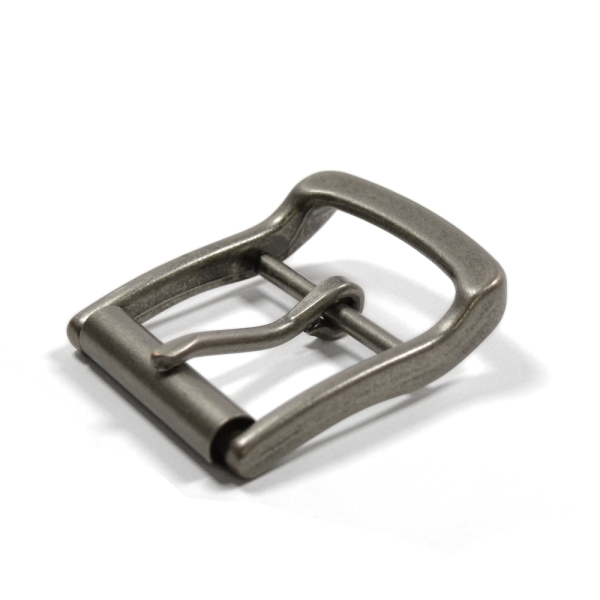 Boucle à rouleau et passant – “Dunham” – Vieil argent – 39 mm – 1644-21