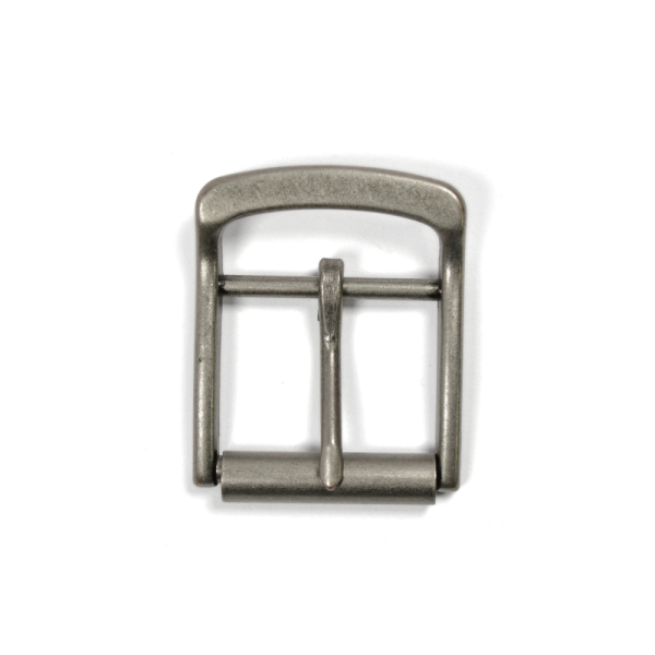 Boucle à rouleau et passant – “Dunham” – Vieil argent – 39 mm – 1644-21