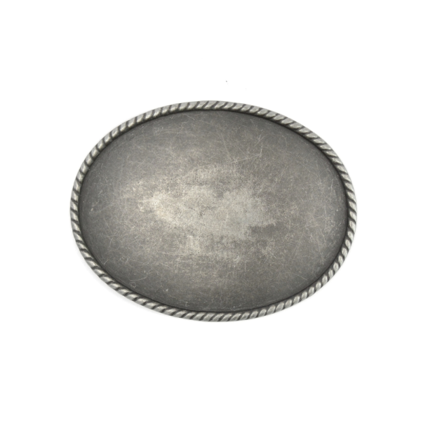 Boucle plaque vierge – Vieil Argent – 40 mm – 1764-00