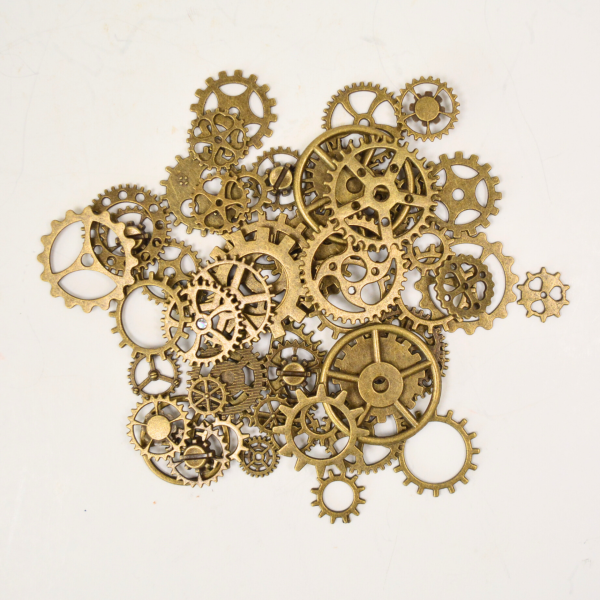Accessoire pour cuir - engrenage steampunk 