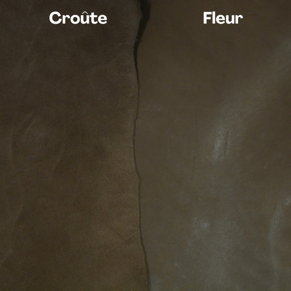 Cuir de kangourou – Tannage végétal – Chocolat – 1/1,2 mm