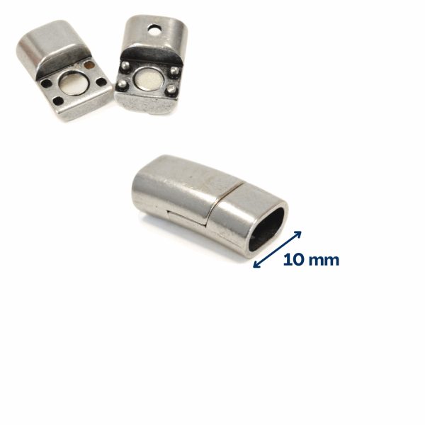 Fermoir magnétique pour bracelet – Argent Vieilli