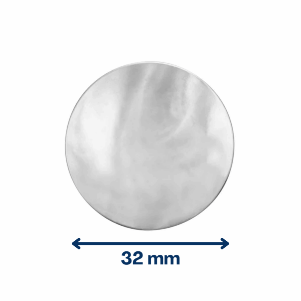 Concho vierge pour cuir 32 mm