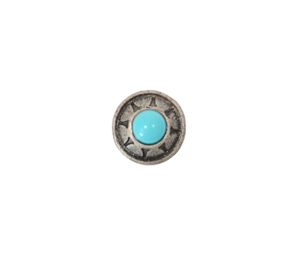 Concho rond natif turquoise petit