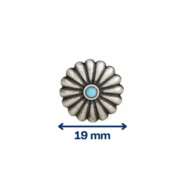 Concho turquoise 19 mm