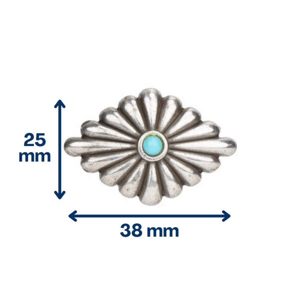 Concho turquoise diamant