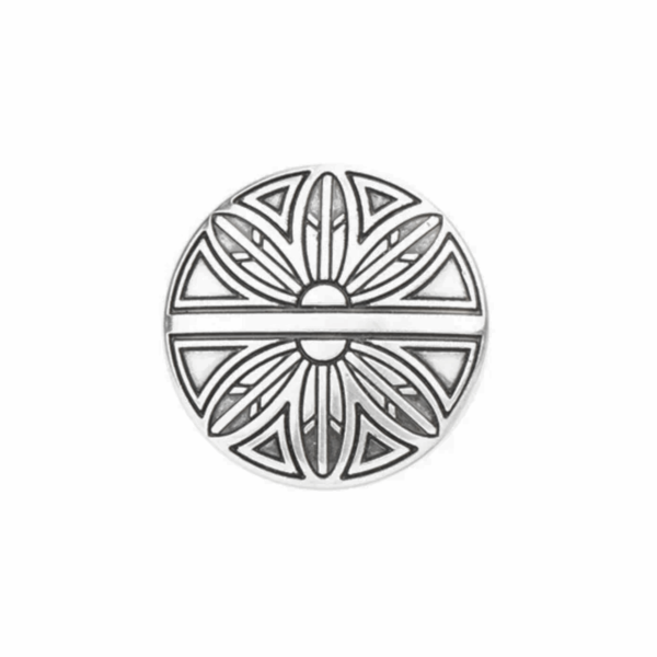 Concho bouclier plume 32 mm