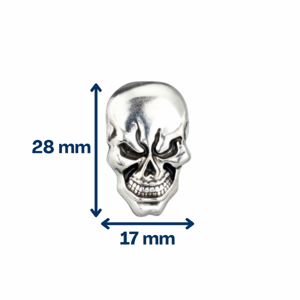 Concho pour cuir tête de mort