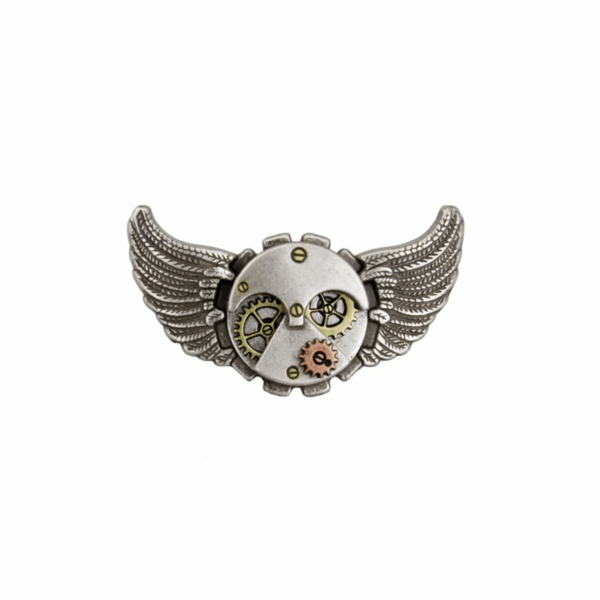 Concho steampunk engrenages + ailes
