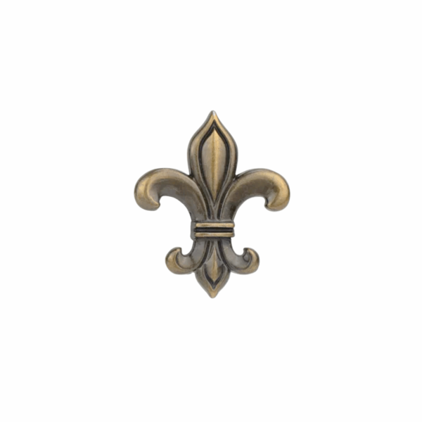 Concho Fleur de lys – Vieux laiton