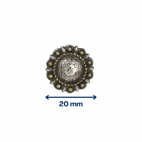 Concho “braie cordée” 20 mm