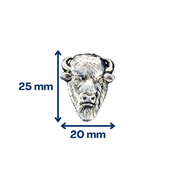 Concho tête de bison