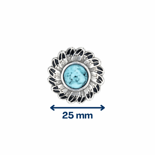 Concho turquoise plume