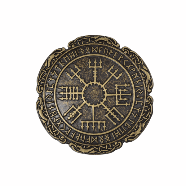 Rune Vegvisir  – Vieux laiton