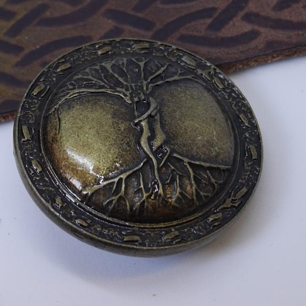 Arbre celtic vieux laiton 38 mm