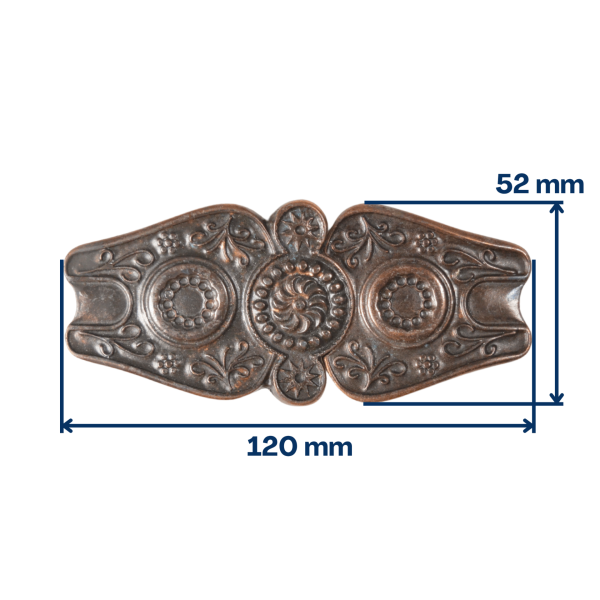 Boucle babylonienne vieux cuivre