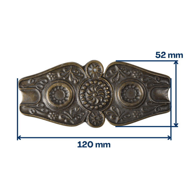 Boucle babylonienne laiton vieilli