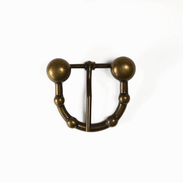 Boucle vagote – Vieux laiton – 40 mm