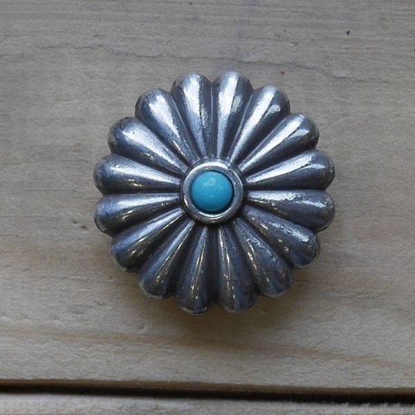 Concho turquoise 25 mm