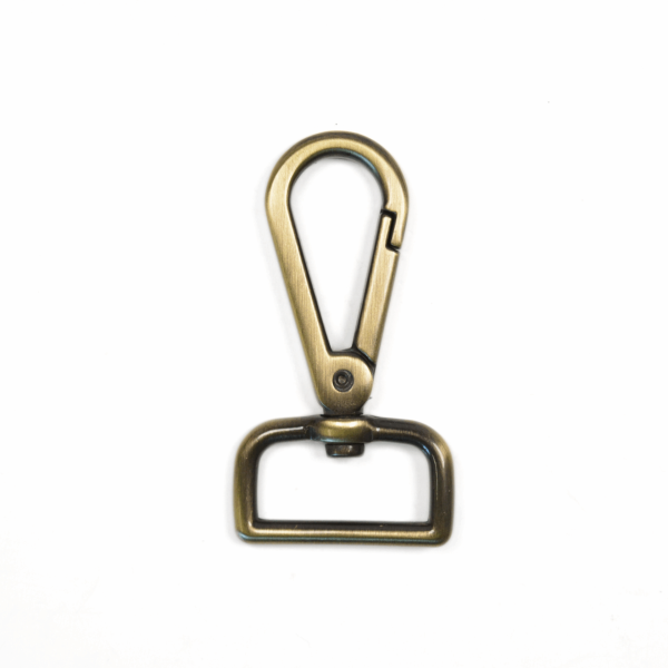 Mousqueton – Vieux Laiton – 25 mm