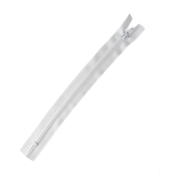 [FIN DE SÉRIE] Lot Fermetures à glissières – Blanche 22 cm