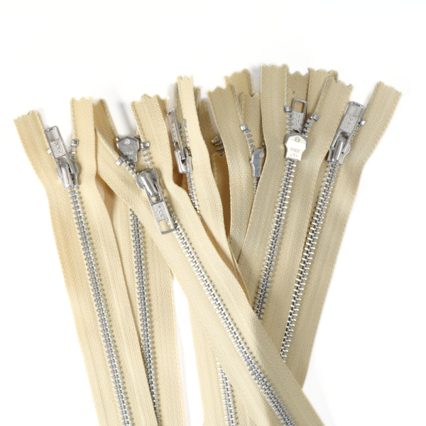 [FIN DE SÉRIE] Lot Fermetures à glissières – Beige 21 cm