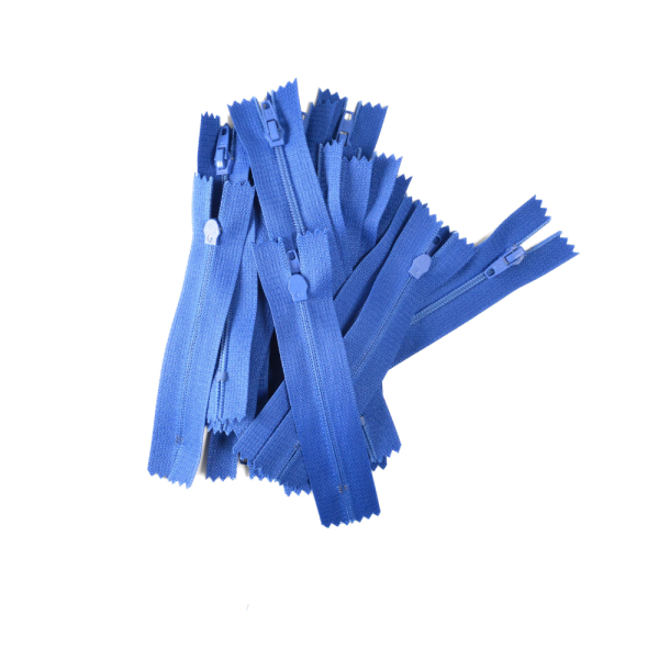 [FIN DE SÉRIE] Lot Fermetures à glissières – Bleu 9 cm