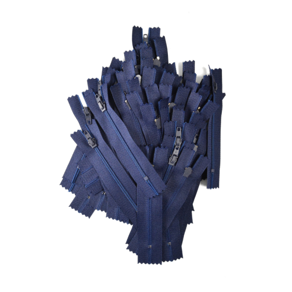 [FIN DE SÉRIE] Lot Fermetures à glissières – Bleu 9 cm