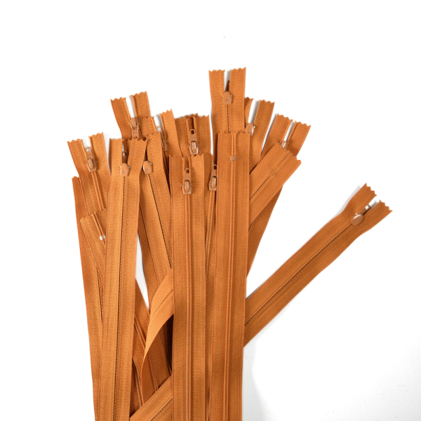 [FIN DE SÉRIE] Lot Fermetures à glissières – Orange 25 cm