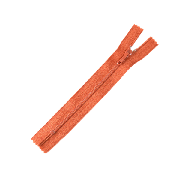 [FIN DE SÉRIE] Lot Fermetures à glissières – Orange 13 cm