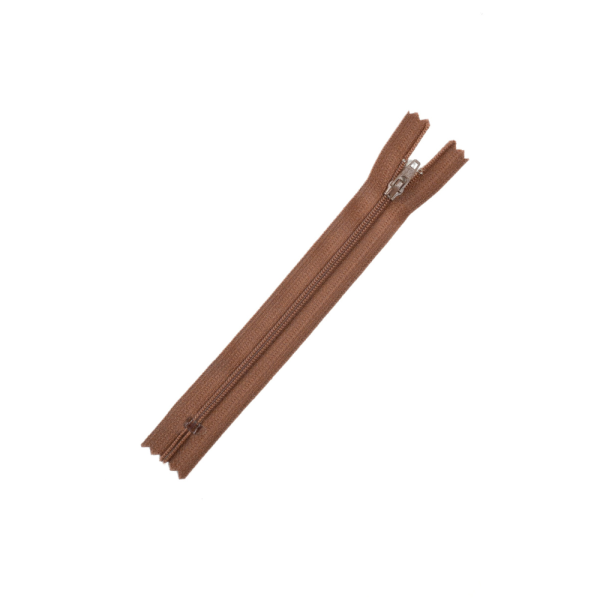 [FIN DE SÉRIE] Lot Fermetures à glissières – Marron 16 cm