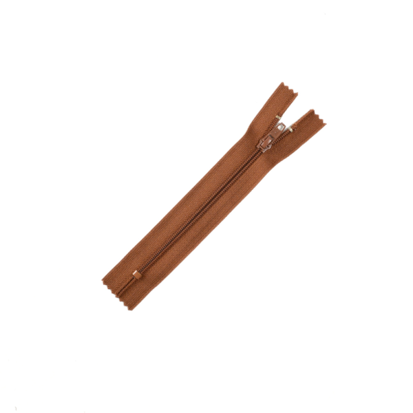 [FIN DE SÉRIE] Lot Fermetures à glissières – Marron 15 cm