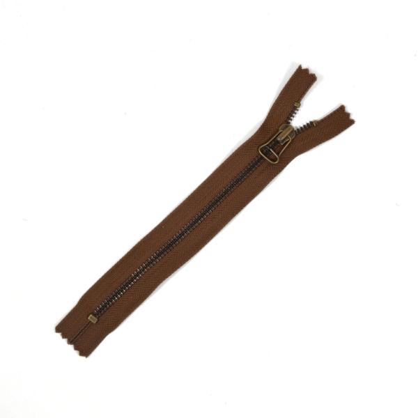 [FIN DE SÉRIE] Lot Fermetures à glissières – Marron 19 cm