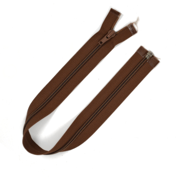 [FIN DE SÉRIE] Lot Fermetures à glissières – Marron 44 cm