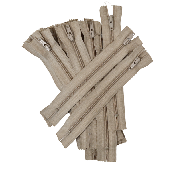 [FIN DE SÉRIE] Lot Fermetures à glissières – Gris 17 cm