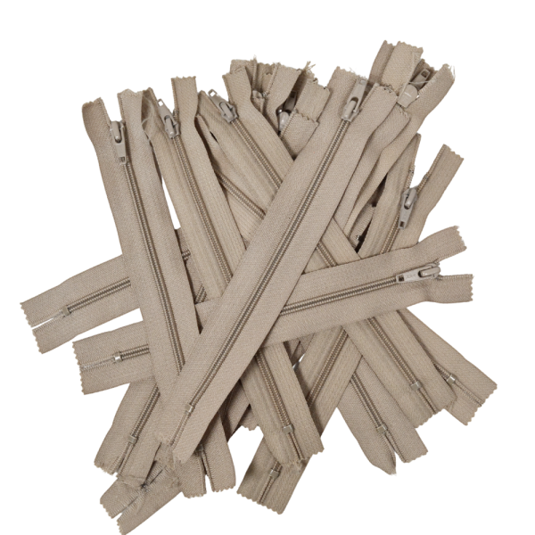 [FIN DE SÉRIE] Lot Fermetures à glissières – Gris 18 cm