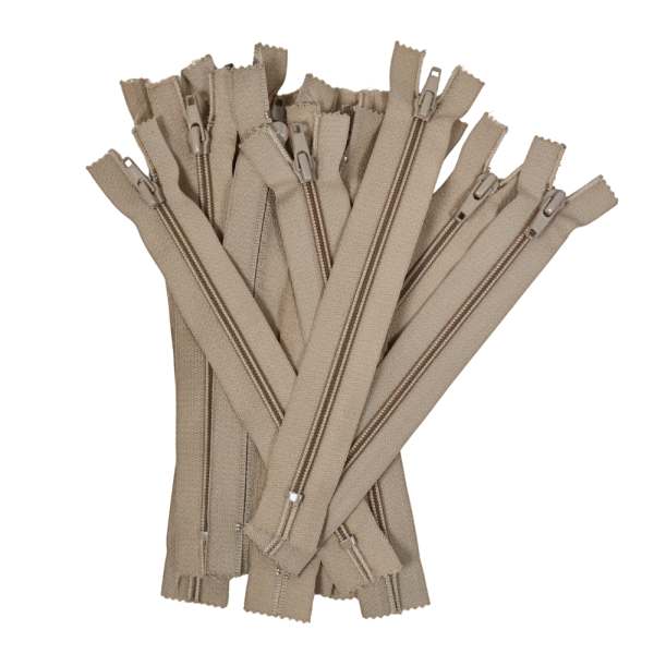 [FIN DE SÉRIE] Lot Fermetures à glissières – Gris 20 cm