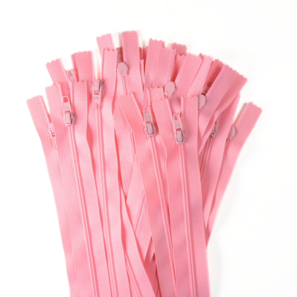 [FIN DE SÉRIE] Lot Fermetures à glissières – Rose 20 cm