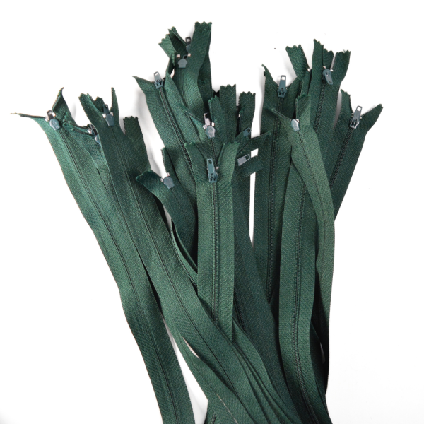 [FIN DE SÉRIE] Lot Fermetures à glissières – Vert 30 cm